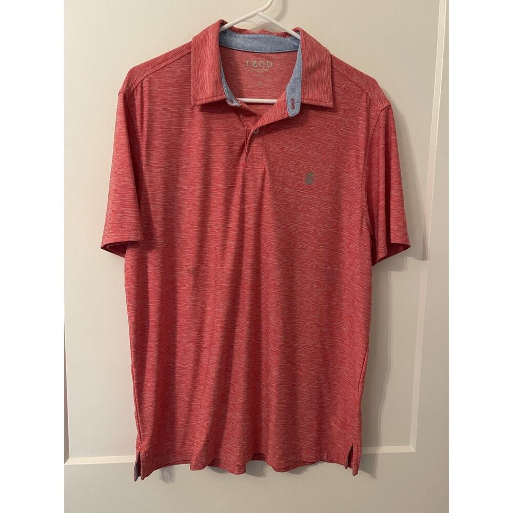 Izod Golf Men’s Stretch Polo Sz Medium
